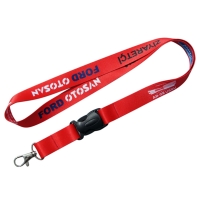 Ara Tokalı Saten Lanyard